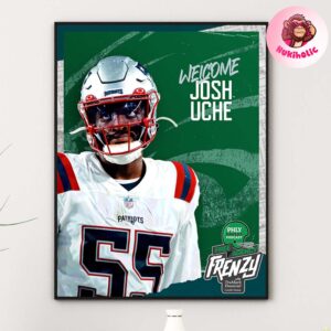 Josh Uche Welcom To Philadelphia Eagles NFL Home Decor Poster Canvas