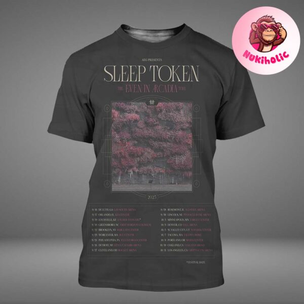 Sleep Token Music Show The Even in Arcadia Tour 2025 Schedule All Over Print Shirt