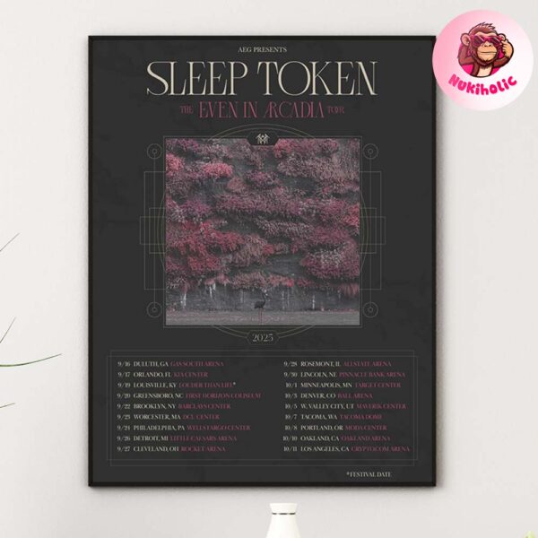 Sleep Token Music Show The Even in Arcadia Tour 2025 Schedule Home Decor Poster Canvas