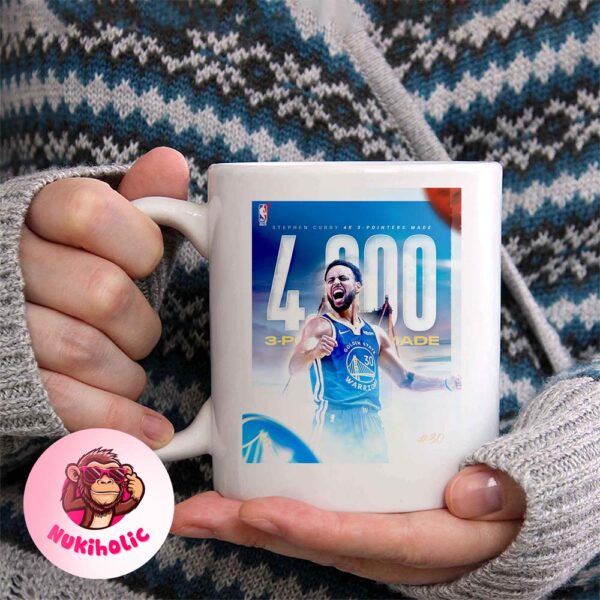 Stephen Curry From Golden State Warriors Makes History 4000 Three Pointers And Counting Coffee Ceramic Mug