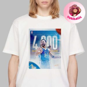 Stephen Curry From Golden State Warriors Makes History 4000 Three Pointers And Counting Unisex T-Shirt